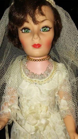 RARE BRUNETTE 1966 Libby bride doll I DREAM OF JEANNIE Barbara Eden TV 2