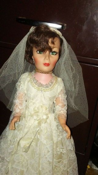 RARE BRUNETTE 1966 Libby bride doll I DREAM OF JEANNIE Barbara Eden TV 3