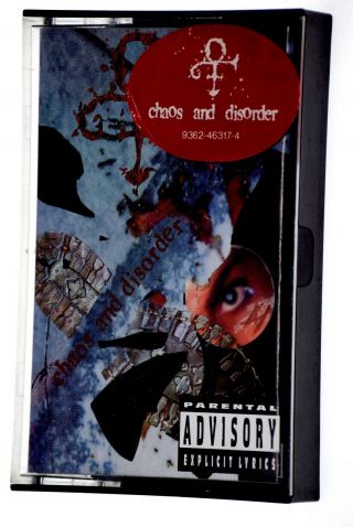 Prince Chaos And Disorder Tape Rare Warner Bros Records Album Boxed & Complete