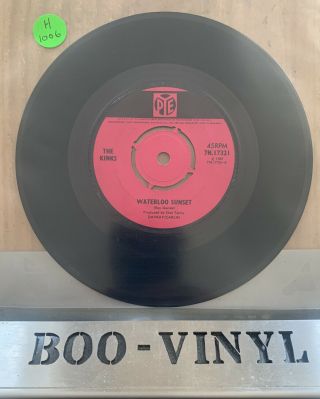 Rare The Kinks Waterloo Sunset Uk 1967 Pye Pressing 7 " Vinyl 7n 17321 A1/b1