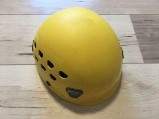 Rare Petzl Ecrin Roc Yellow Helmet 53 - 63cm Climbing,  Caving,  Rescue,  Safety