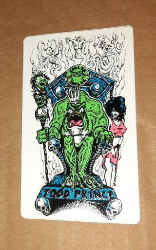 Todd Prince Zorlac Vintage 80s Skateboard Sticker