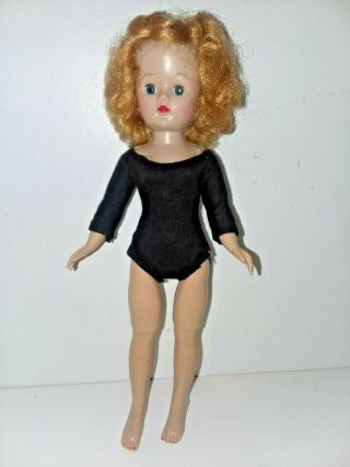 Vintage Vogue Jill Doll,  With Tagged Black Leotard,  Needing A Little Tlc