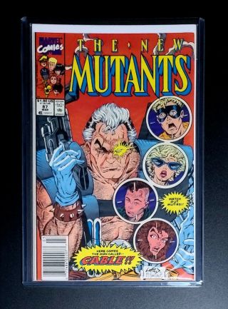 Mutants 87 1st Appearance Cable Rob Liefeld X - Force Rare Newsstand Edition