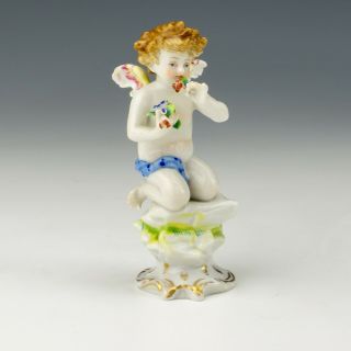 Antique Samson French Porcelain - Cherub With Flowers Figurine - Lovely