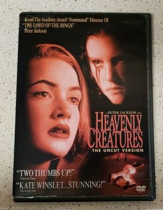 Heavenly Creatures Dvd,  2002,  Uncut Peter Jackson Kate Winslet Rare Oop 1994 R1