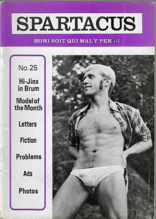 Sparticus Monthly N0.  25 (circa 1971) Rare / Gay Interest,  Vintage,  Physique