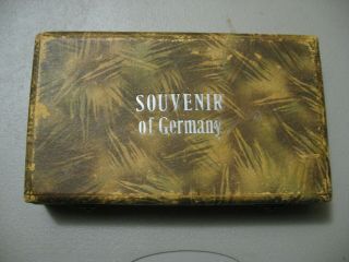Vintage Antique Souvenir Of Germany Straight Razor Blade Box Only