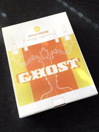 Innermost Ghost Acrylic Candelabra designed Jon Russell Pinky Orange - Boxed 2