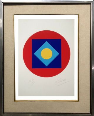 Lucienne Olivieri (1910 - 2007) Rare Lithographie Originale Abstraction (1)