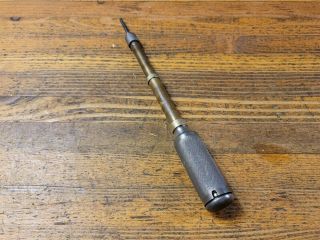 Antique Tools Hand Push Drill Bit Brace • Rare YANKEE 41 & BITS VINTAGE ☆USA 2