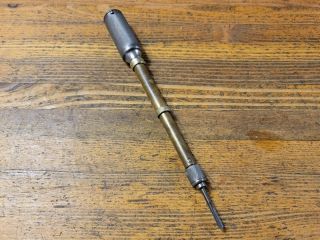 Antique Tools Hand Push Drill Bit Brace • Rare YANKEE 41 & BITS VINTAGE ☆USA 3