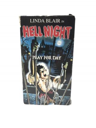 Hell Night (vhs,  1999) 1981 Movie Linda Blair Vintage Vtg Oop Rare Movie