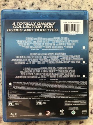 Teenage Mutant Ninja Turtles Blu - ray 3 - Disc Set RARE SLIPCOVER Triple Feature 3