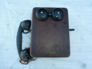 Antique Vintage,  Rare Kellogg Ringer Box With Reciever.  Good Cond.  Bells Ring.