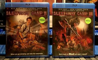 Sleepaway Camp Ii And Iii Blu - Ray Set Scream Shout Factory Oop Rare 2 And 3 Dvd
