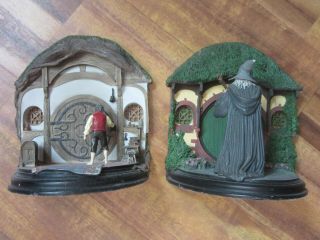 Sideshow Weta No Admittance Bookends Lord Of The Rings Lotr Hobbit Gandalf Rare