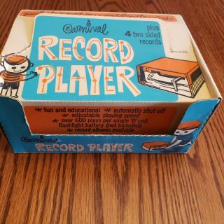 Vintage Carnival Record Player (rare Find) Collectable