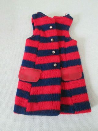 Vintage Barbie: Francie Striped Types Red & Blue Stripe Vest