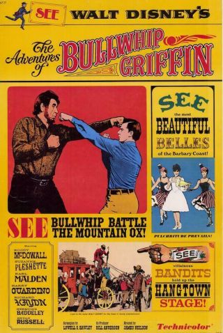 Rare 16mm Feature: Adventures Of Bullwhip Griffin (kodak Sp) Disney Comedy