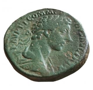 Monnaie romaine,  sesterce de Commode,  RARE variante du RIC.  291,  roman coin 3