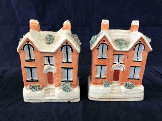 Good Antique Early Staffordshire Pottery Pastille Burners.