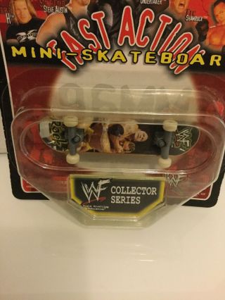 Wwf / Wwe Mega Rare The Rock Collector Series Mini Skateboard Wow 2