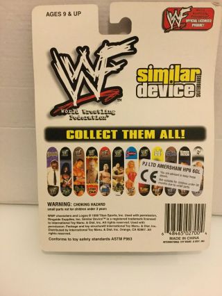 Wwf / Wwe Mega Rare The Rock Collector Series Mini Skateboard Wow 3