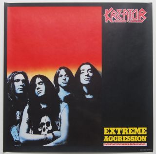Kreator " Extreme Aggression " Vintage Promo Poster Rare 23 " 23 " Metal