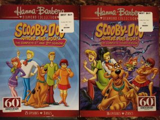 Scooby - Doo,  Where Are You - Seasons 1 - 3 (dvd,  6 - Disc Set) Rare