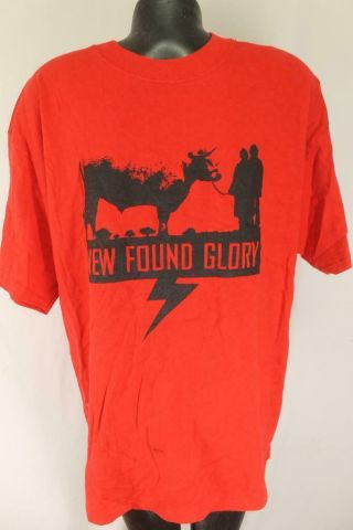 Found Glory Rare Oop Shirt Punk Mens Xl Red Animals Are Your Friends
