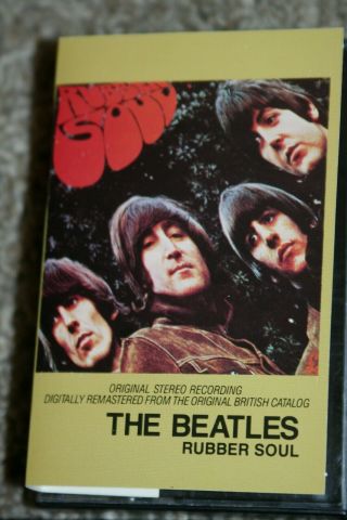 The Beatles 1965 Rubber Soul Cassette Rare Capitol C4j - 46440 Remastered Stereo