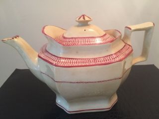 Antique 18th Century Staffordshire Pearlware Teapot