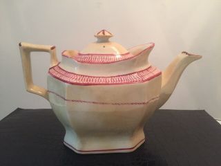 ANTIQUE 18th CENTURY STAFFORDSHIRE PEARLWARE TEAPOT 2