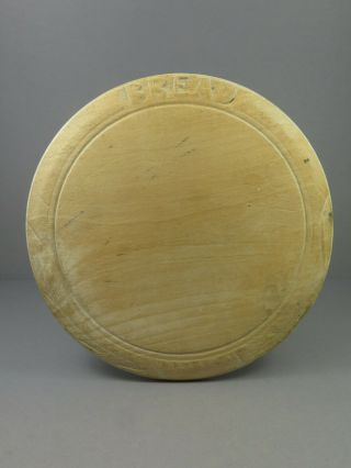 Antique Carved Wooden Bread Board Vintage Kitchenalia BREAD Smaller Size 2
