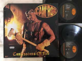 Rare Cam’ron - Confessions Of Fire 1998 Double Vinyl 2 Lp Ft Noreaga,  Mase Usher