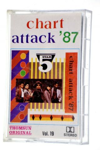 Chart Attack 87 Vol 19 Rare Thomsun Cassette Tape Album Boxed Complete