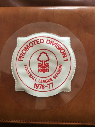 Ultra Rare Nottingham Forest Football 1976 - 77 Promotion Season Tax Disc