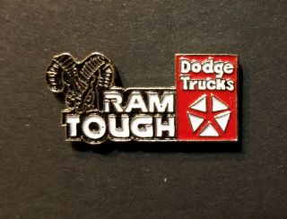 Nos Rare 1981 - 1993 Dodge Trucks Ram Tough Truck Hat Pin,  Lapel Pin Collectible