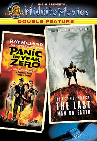 Panic In Year Zero (1962) The Last Man On Earth (1964) Dvd Region 1 Rare Oop