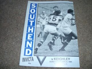 Rare Southend Invicta V Keighley 28th October 1984 @ Roots Hall
