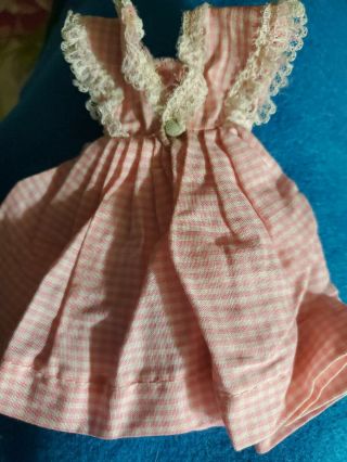 VINTAGE COSMOPOLITAN tagged MISS GINGER Pink Gingham DRESS 10 1/2 