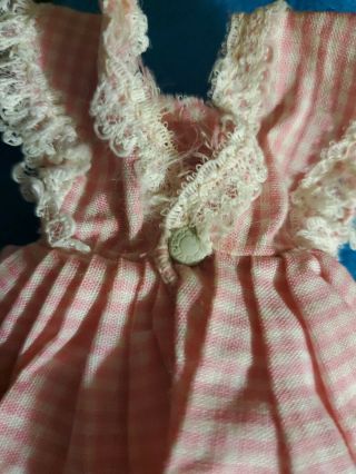 VINTAGE COSMOPOLITAN tagged MISS GINGER Pink Gingham DRESS 10 1/2 