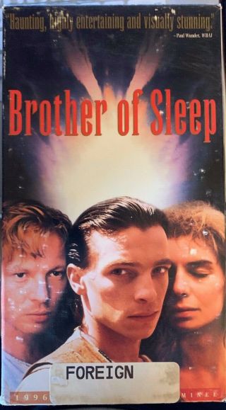 Brother Of Sleep (vhs,  Subtitled English) Rare 1995 German Drama