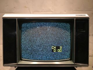 Rare Vintage Zenith 19” Space Command Advanced System 3 Television Tv Game
