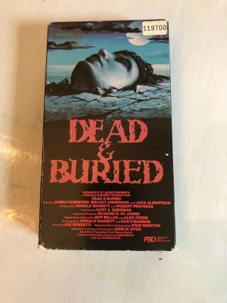 Dead And Buried Vhs Vestron Video Tape Rare Cult Vhs Horror Farentino