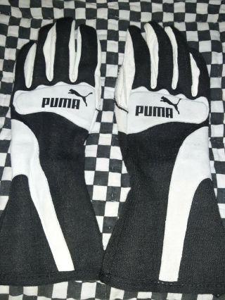Rare Vintage Puma Racing Gloves 8 Fia Sfi 86std F1 Sparco Alpinestars Omp Momo