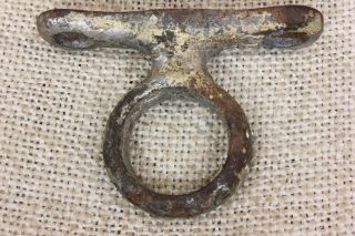 Old Plant Hook Bird Cage Hanger 7/8” Ring Vintage Barn Rustic Galvanized Iron