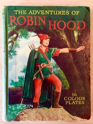 The Adventures Of Robin Hood.  Errol Flynn,  Basil Rathbone.  Rare British Book