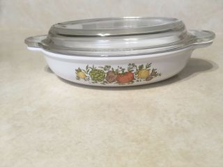 Vintage Pyrex Corning Ware Spice Of Life Casserole Dish W Lid Rare Find